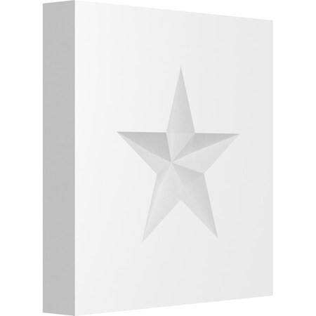 Ekena Millwork Standard Sedgwick Star Rosette With Square Edge, 5"W x 5"H x 3/4"P ROSP050X050X075SDG06